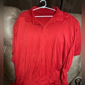 Red collared shirt 4xl